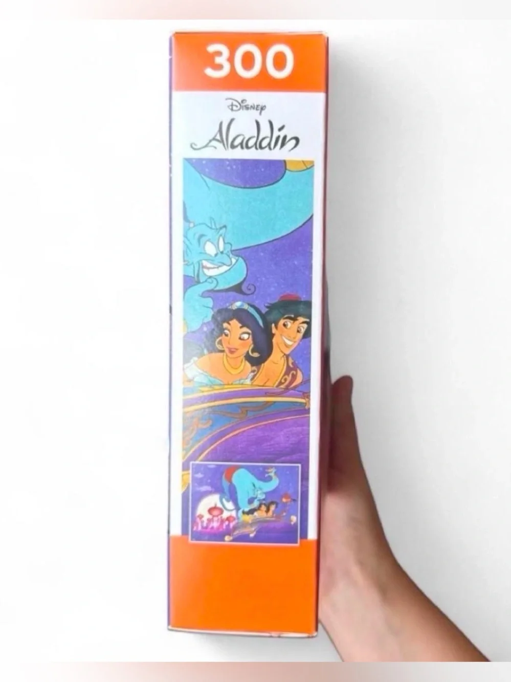 Disney Aladdin Puzzle with Blue Genie and Purple Sky